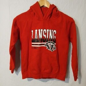 Lansing Lion Boys Size Medium Sweatshirt Hoodie Pullover